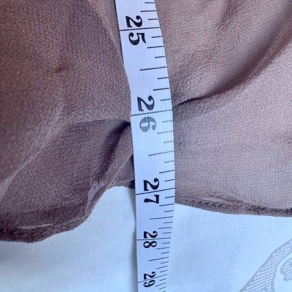 Cynthia Steffe 100% Silk Light Brown Sleeveless Blouse - Picture 10 of 11